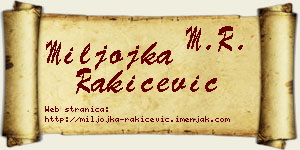Miljojka Rakićević vizit kartica